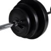 Seinale Kinnitatav Jõusaaliseade Kangi Ja Hantlitega 30,5 Kg - Image 8