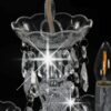 Lühter Kristallhelmestega, Ümmargune, 5 X E14 - Image 5
