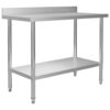 Köögi Töötasapind Riiuliga, 120X60X150 Cm, Roostevaba Teras - Image 5