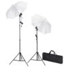 Fotostuudiokomplekt Taustapildi, Lampide Ja Vihmavarjudega - Image 3