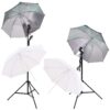 Fotostuudiokomplekt Valgustus, Vihmavari, Taustapilt, Reflektor - Image 2