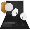 Fotostuudiokomplekt Valgustuse, Taustapildi Ja Reflektoriga - Image 19