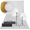 Fotostuudiokomplekt Valgustuse, Taustapildi Ja Reflektoriga - Image 14
