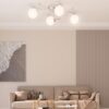 Laelamp Ümmarguste Klaaskuplitega 4 G9 Led-Pirnile