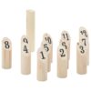 13-Osaline Kubb Viskemäng Numbritega, Kandekotiga, Männipuit - Image 2