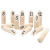 13-Osaline Kubb Viskemäng Numbritega, Kandekotiga, Männipuit - Image 3