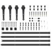 Liugukse Tarvikute Komplekt 213,5 Cm Terasest, Must - Image 8