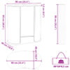 Messilett Kokkupandav 90X48X93 Cm Tehispuit - Image 11