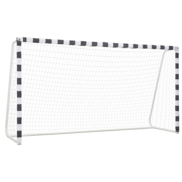 Jalgpallivärav Metall Must Ja Valge - Image 6
