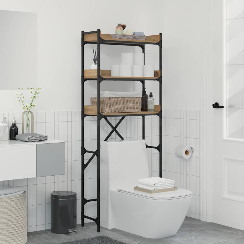 Pesumasina Riiul Riiuliga Käsitööpuu 67 X 25 X 163 Cm Tehispuit