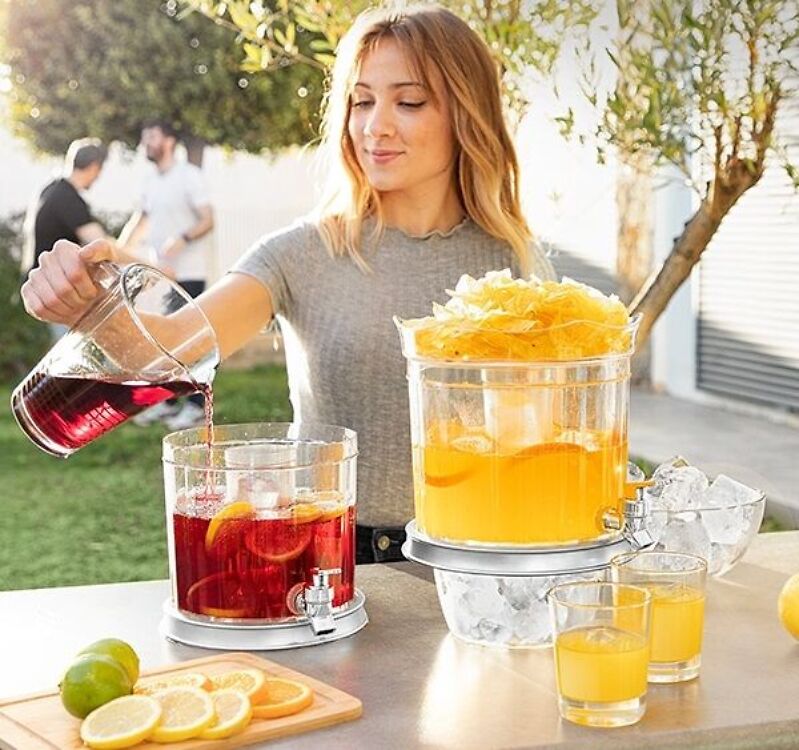 Topelt joogijaotur kraani, jääkambrite ja suupiste alusega. ✨Viimane laos! - Image 2