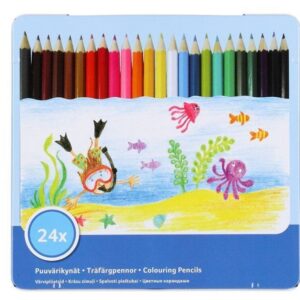 Kapel värvipliiatsid, 24tk,metallkarbis