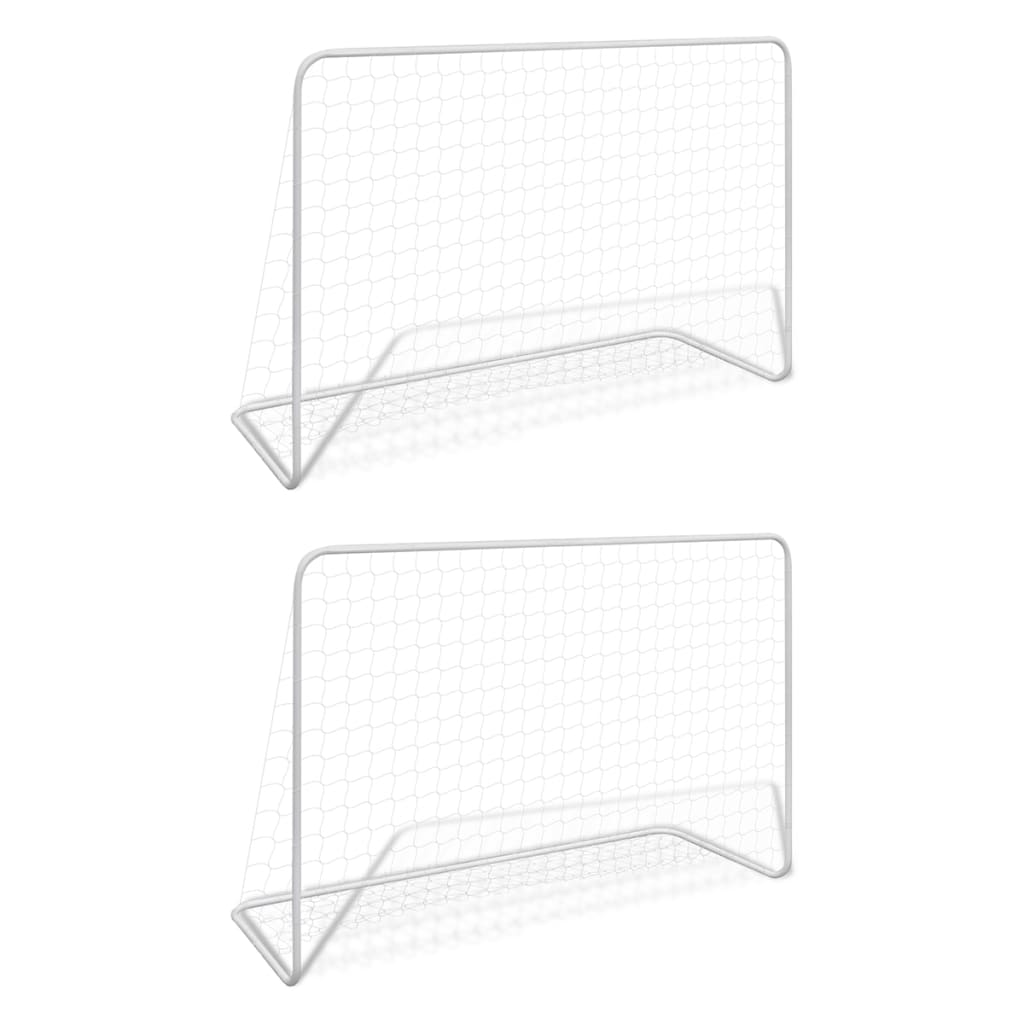 Jalgpallivärav võrguga 182 × 61 × 122 cm – terasraam - Image 5