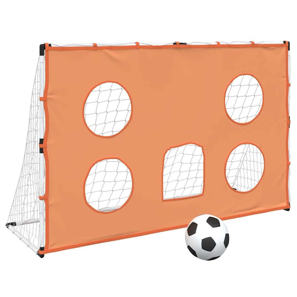 Laste jalgpallivärav täpsusseina, palli ja pumbaga 182 cm - Image 2