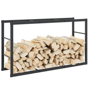 Küttepuude rest, terasest küttepuude hoidik - 110 x 30 x 61 cm