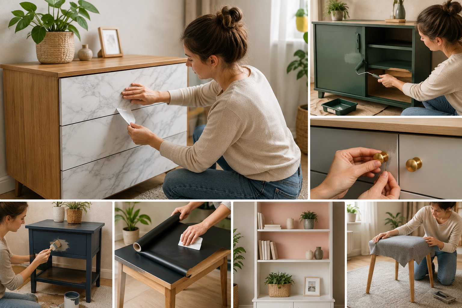 Vana mööbli värskendamine ja iseliimuva mööblikile kasutamine