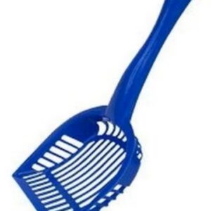 Sinine plastikust kassiliiva kühvel 28 cm liivakasti puhastamiseks
