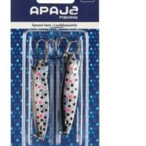 Apaja 7 cm lusiklandid röövkalade püügiks, 2 tk komplektis.
