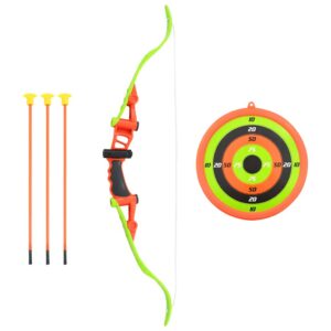 Laste vibulaskmise komplekt 68 cm vibu, märklaua ja 3 noolega