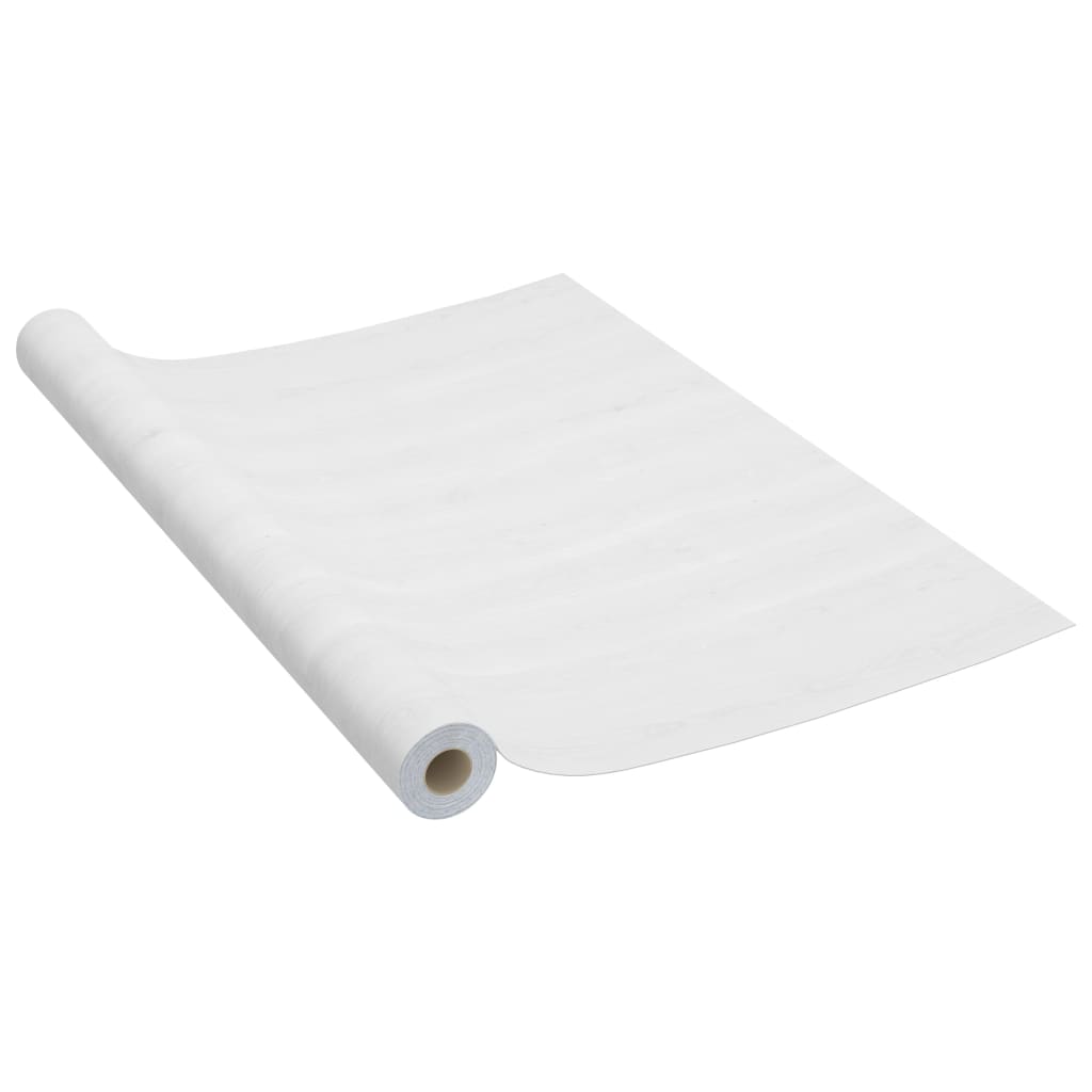 Iseliimuv mööblikile puiduimitatsiooniga, valge puit, 500 × 90 cm - Pilt 2