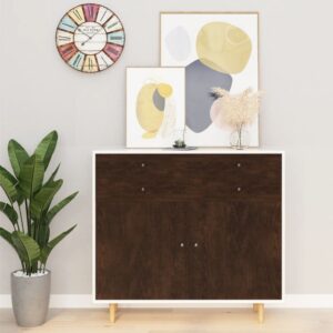 Iseliimuv mööblikile tumeda tamme puiduimitatsiooniga 500 × 90 cm