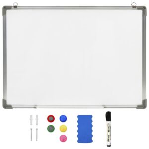 Valge magnettahvel alumiiniumraamiga – erinevad mõõdud - 90 x 60 cm