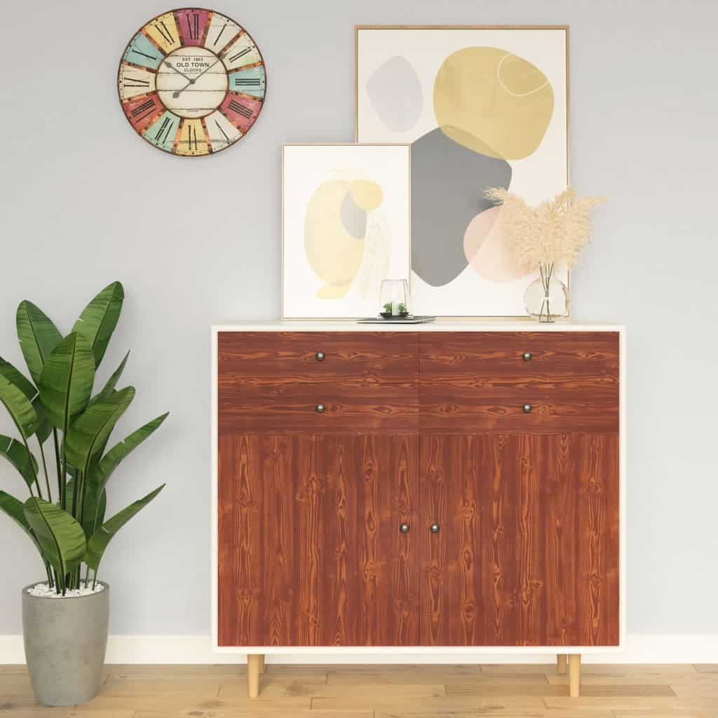 Iseliimuv mööblikile akaatsia puiduimitatsiooniga 500 × 90 cm