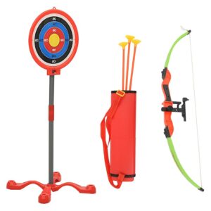 Laste vibulaskmise komplekt 76 cm vibuga ja märklauaga