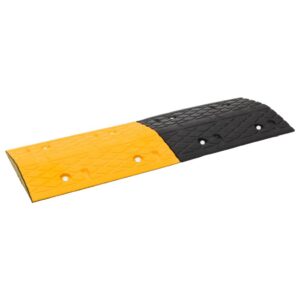 ust-kollane kummist kiirusetõke 97 × 32,5 × 4 cm