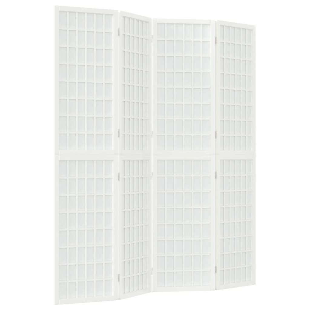 Kokkupandav 4-paneeliga Jaapani stiilis sirm 160 × 170 cm, valge - Pilt 2