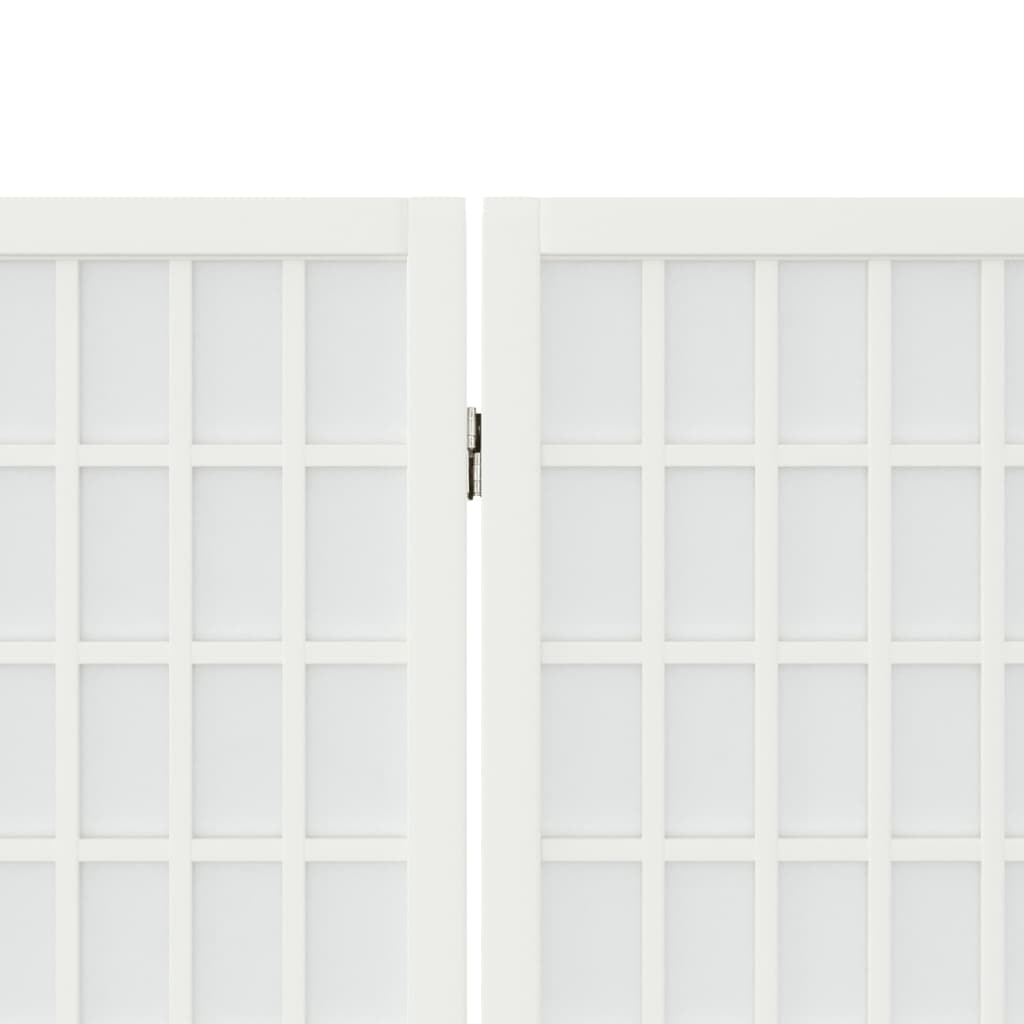 Kokkupandav 4-paneeliga Jaapani stiilis sirm 160 × 170 cm, valge - Pilt 5