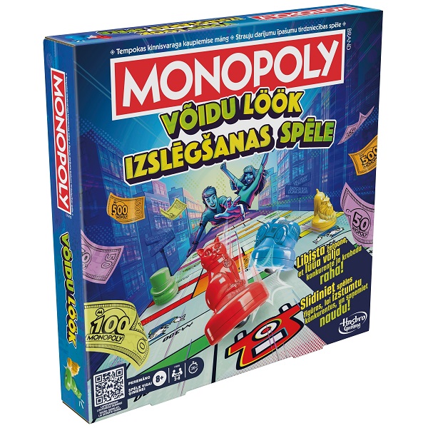 Hasbro Monopoly Knockout lauamäng eesti ja läti keeles