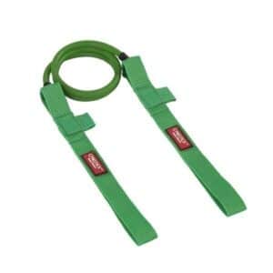 Gymstick Original rohelised kerge vastupanuga treeningkummid, komplektis 2 elastset linti
