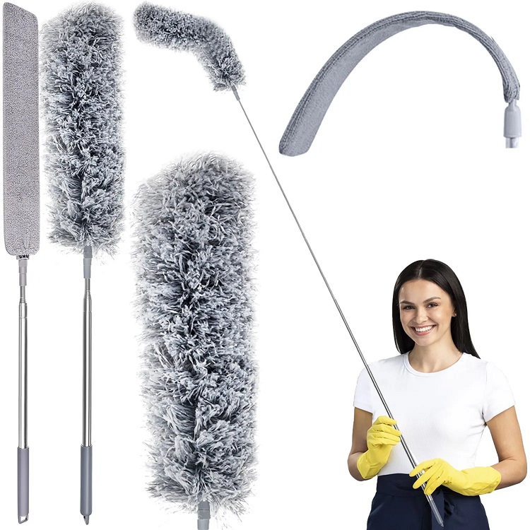 Teleskoop tolmuhari kahe vahetatava otsikuga, reguleeritav pikkus 84–250 cm