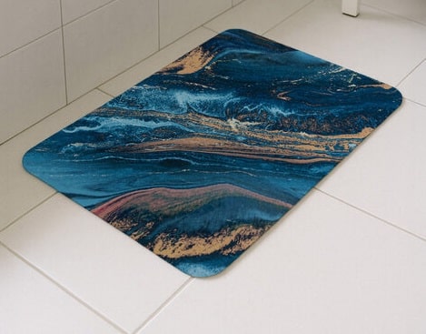 Vannitoavaip RUHHY 80 × 50 cm, pehme ja libisemiskindla põhjaga