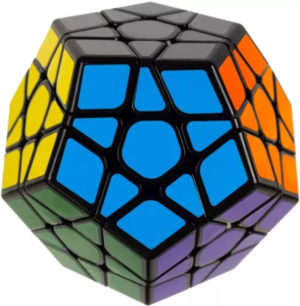 Värviline 12-tahuline Megaminx loogikakuubik viienurksete pööratavate külgedega