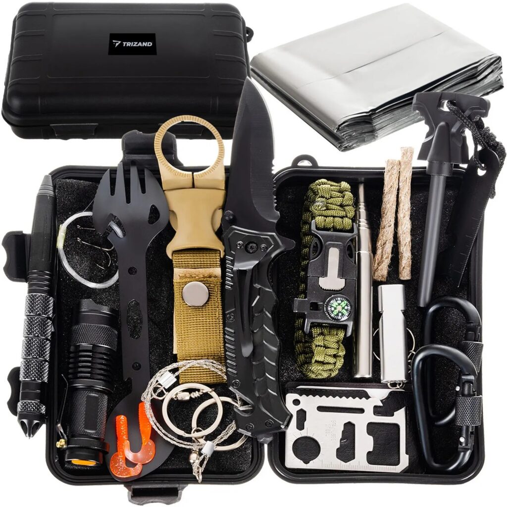 ellujäämiskomplekt, survival komplekt, matkatarvikud, bushcraft